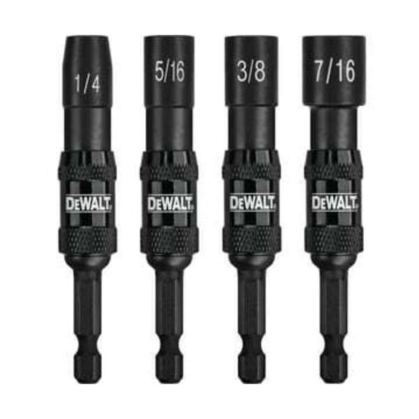 DEWALT IMPACT RDY PIVOTING NUT DRV SET 4PC