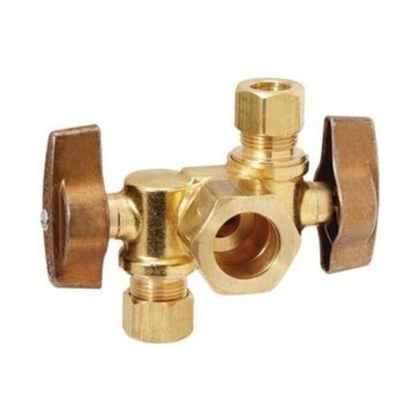 BRASSCRAFT LF 1/2X3/8X3/8 NOMXCOMP QT ANG ST