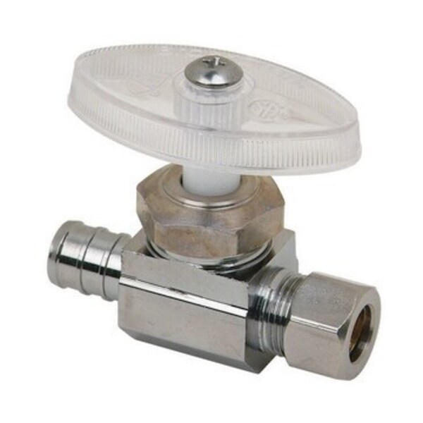 BRASSCRAFT LF 1/2 BARB X 3/8 COMP STRT ST CP