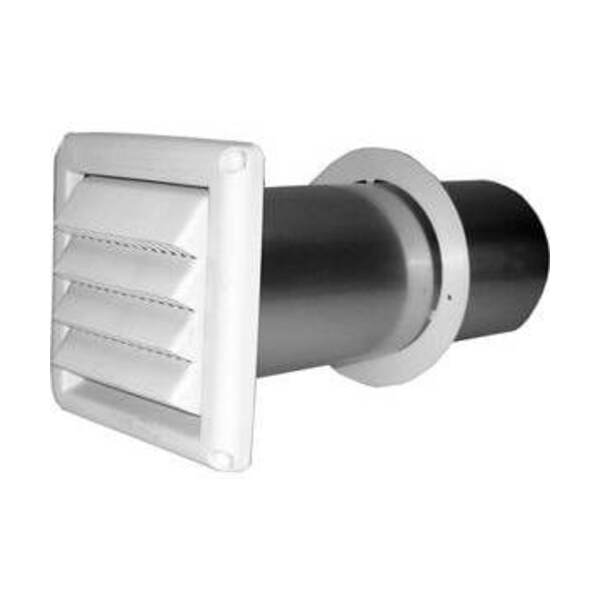 DEFLECTO CANADA LTD 4 FIXED LUVRD HOOD W/ PIPE WHIT