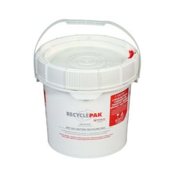 VEOLIA ES TECHNICAL SOLUTIONS 3.5 GAL DRY CELL RECYCLING PAIL