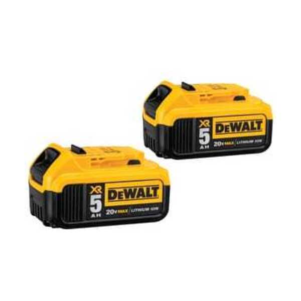 DEWALT 20V MAX XR 5.0 AH LI-ION BATRY 2 PK