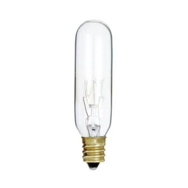 SATCO 25W INCAND BULB T6 CAND 120V CLR