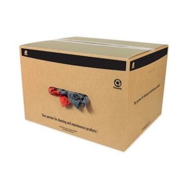 BUFFALO INDUSTRIES 50LB SWTSHIRT RAGS COLORED BX