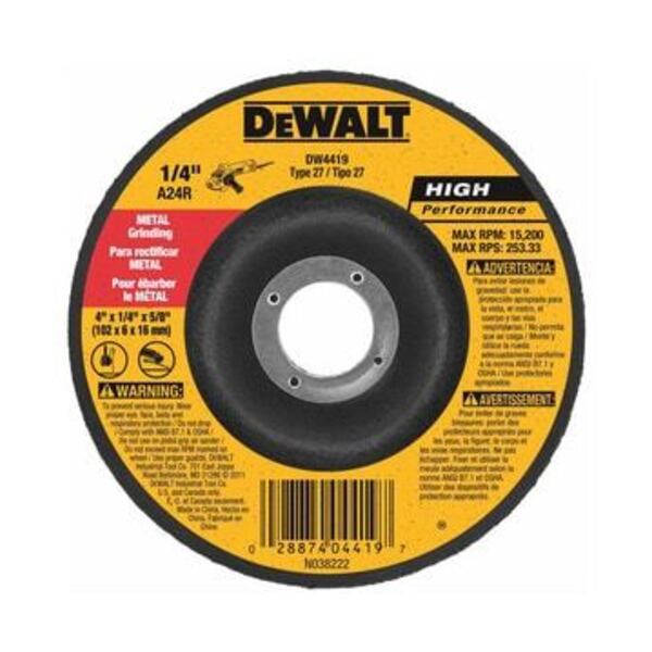 DEWALT 4-1/2X1/4X5/8-11 GP GRIND WHL