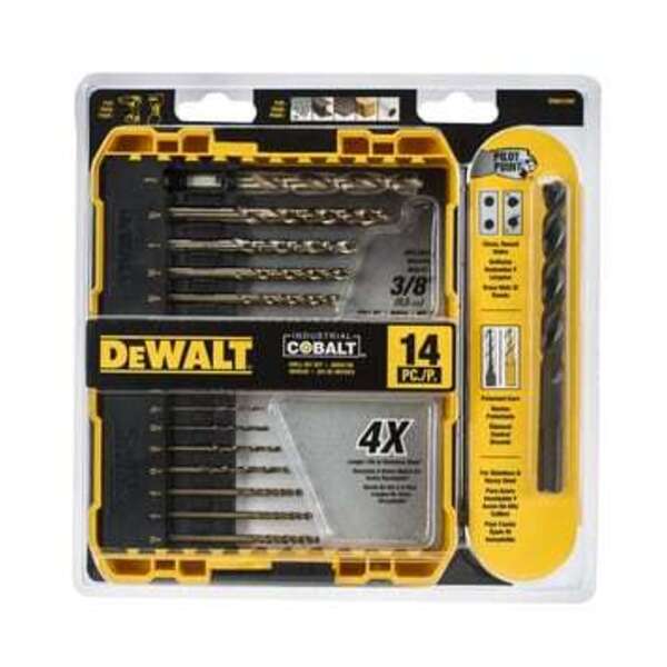 DEWALT 14 PC COBA BIT SET
