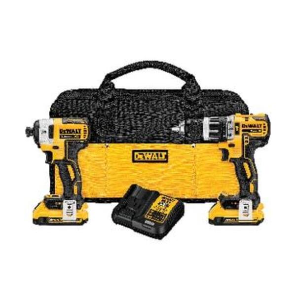 DEWALT INDUSTRIAL TOOL CO. Cordless 20V 2 Tool Kit