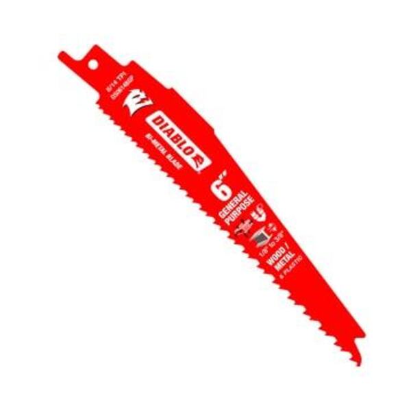 DIABLO TOOLS 6 8/14TPI GP RECIP BLD 5 PK