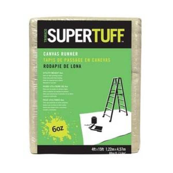 TRIMACO 4X15 6 OZ UTIL WT CANVAS DROP CLOTH
