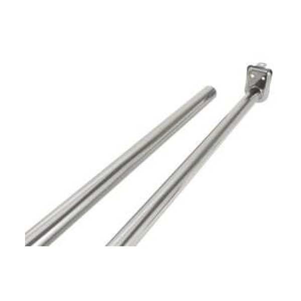 DEISGN HOUSE ADJ CLST ROD ZINC PLATED 30 TO 48
