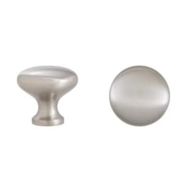 DEISGN HOUSE MUSHROOM KNOB 11/4 ZINC SN 25 PK
