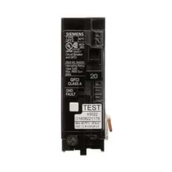 SIEMENS 20A 1 POLE TYPE QPF2 GFCI CB