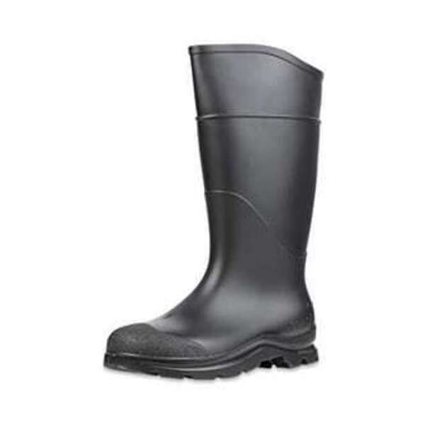 US FOOTWEAR CT BLK PVC PLN TOE RUB BOOT SZ 12