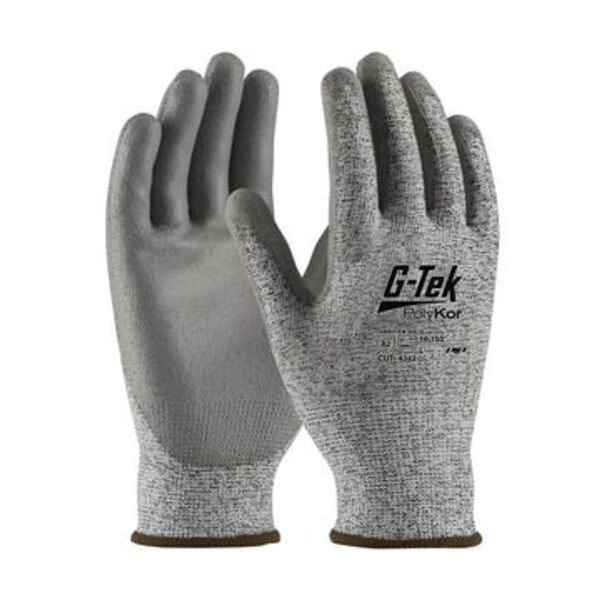 PROTECTIVE INDUSTRIAL PRODUCTS ! KNIT GLV W/ POLYURE COATED PALM L