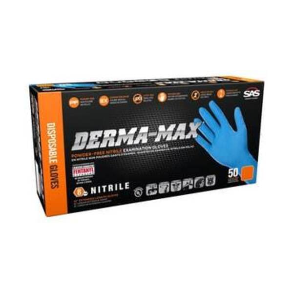 SAS DERMA-MAX EXT LGTH GLV SM 50 PK