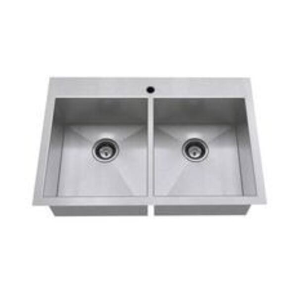 AMERICAN STANDARD 33X22 1H 2B SS KITC SINK *EDGEWA