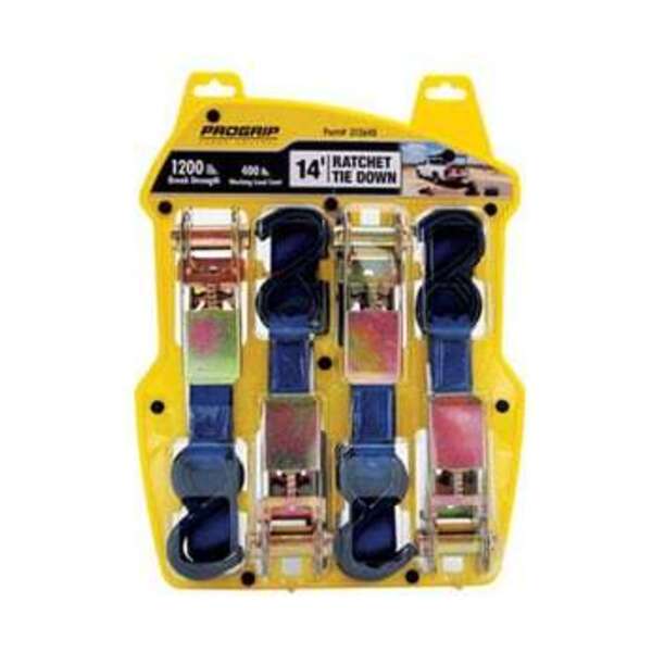 USA PRODUCTS GROUP 14FTX1 BLUE RAT TIE DWN W/ HOOK 4PK