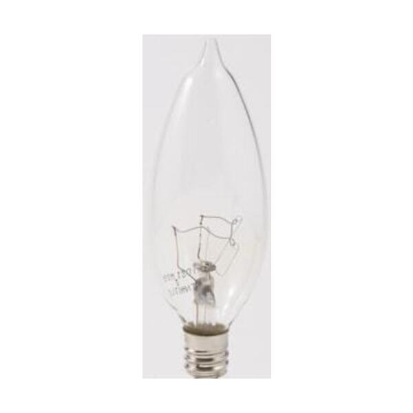 SYLVANIA B10 BULB 25W CAND BASE CLR 24PK