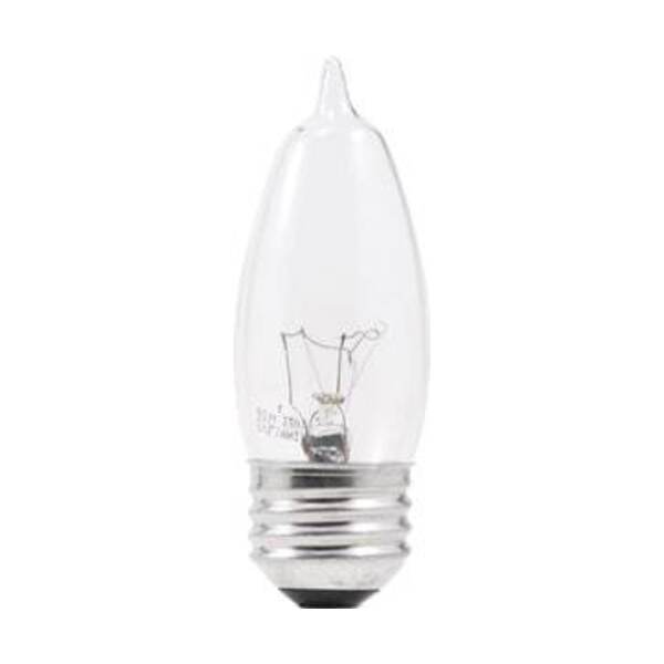 SYLVANIA B10 BULB 40W MED BASE CLR 12PK