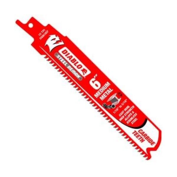 DIABLO TOOLS 6 CT MED MTL RECIP BLD 3PK