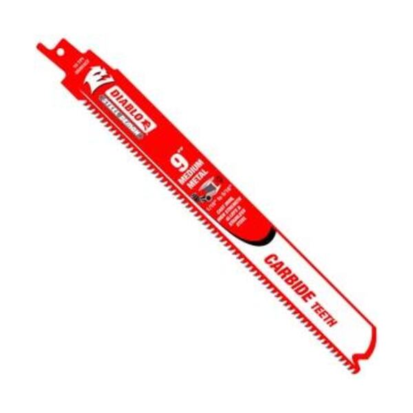 DIABLO TOOLS 9 CT MED MTL RECIP BLD 3PK