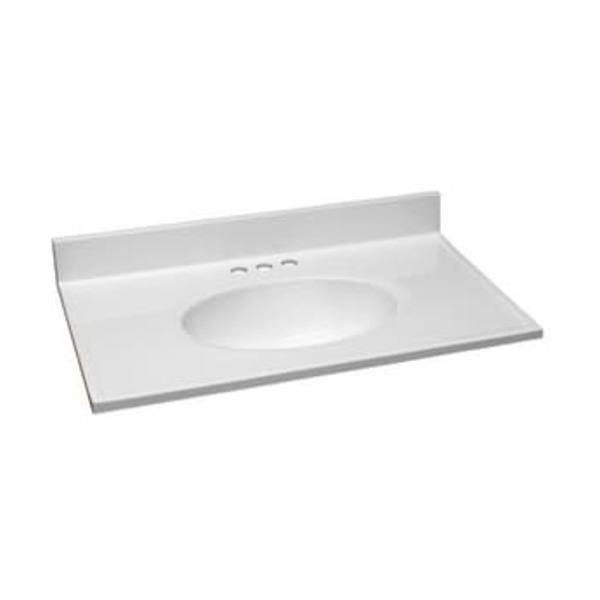 DEISGN HOUSE 31X19 3H 1B C/MARB VAN TOP WHIT