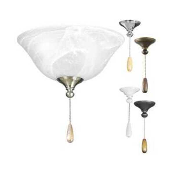 PROGRESS CCY 2 10W FAN LGHT KIT ALAB GL