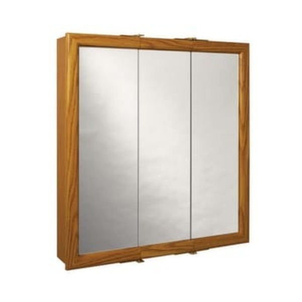 AMERICAN PRIDE 30X26 3DR MIR MED CAB OAK