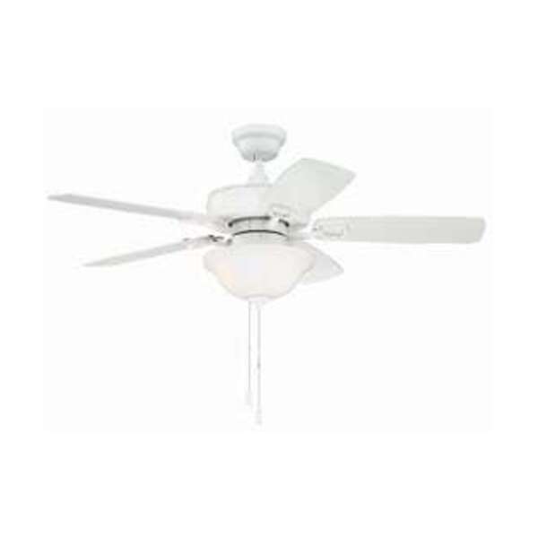 CRAFTMADE CCY WHIT 52 CEIL FAN 5BLD W/ LED