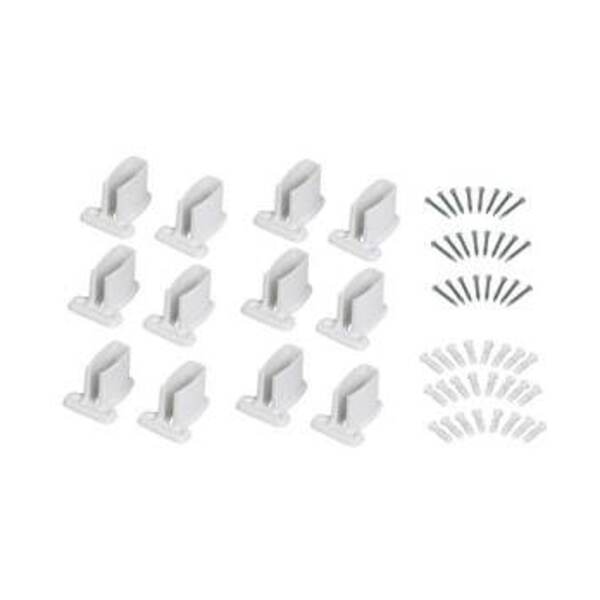 CLOSET MAID SHLF & ROD WALL BRKT PRE LOAD 12 PK