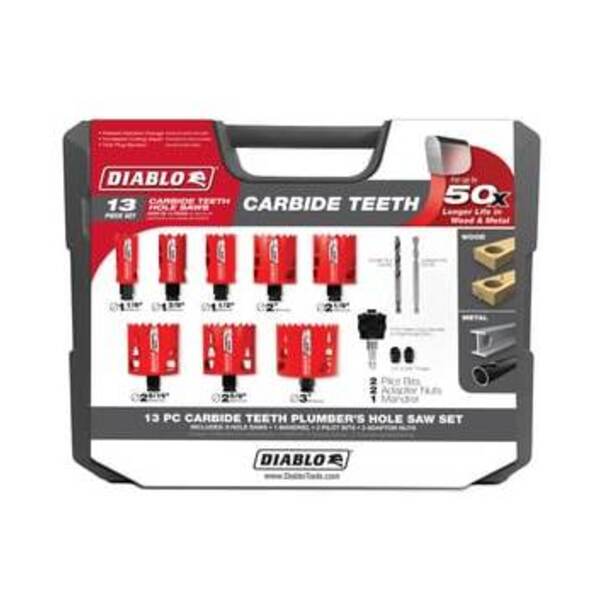 DIABLO TOOLS 13 PC TEETH H SAW SET