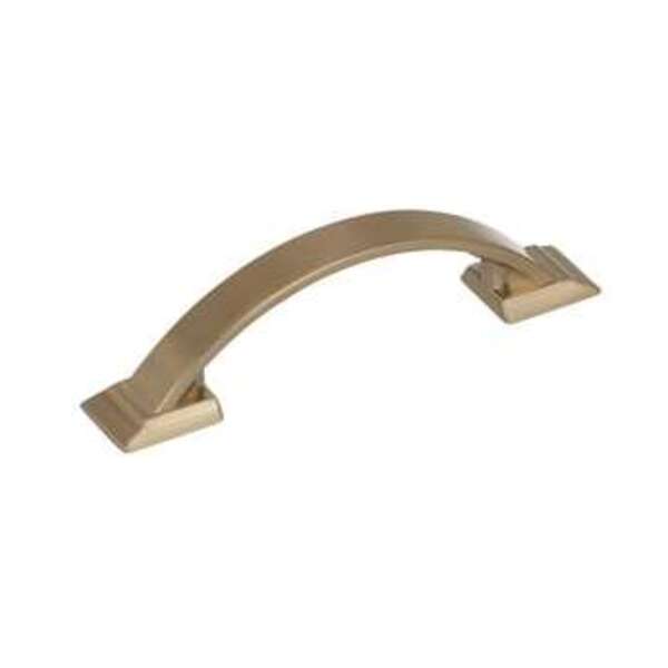 AMEROCK LLC Candler 3 in (76 mm) Center-to-Center Golden Champagne Cabinet Pull