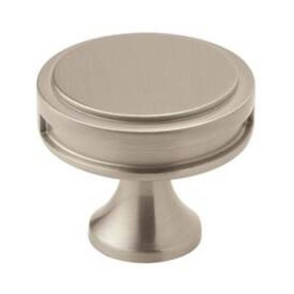 AMEROCK LLC Oberon 1-3/8 in (35 mm) Diameter Satin Nickel Cabinet Knob