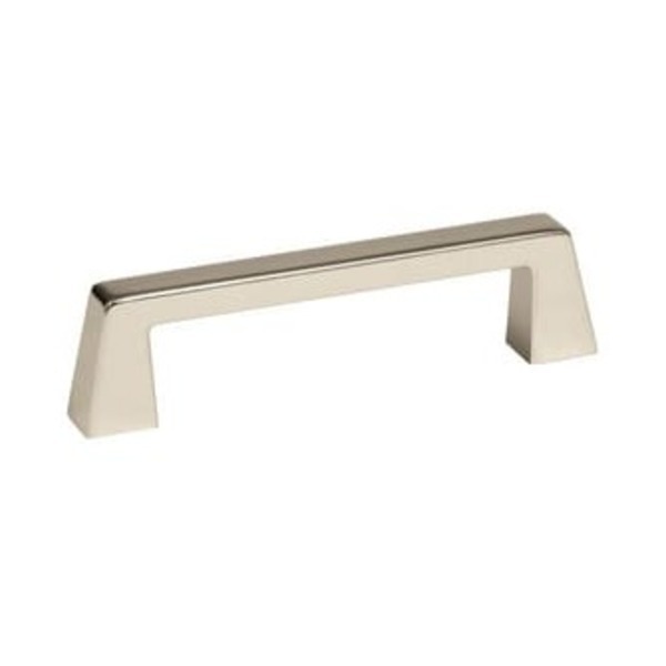 AMEROCK LLC Blackrock 3-3/4 in (96 mm) Center-to-Center Polished Nickel Cabinet Pull