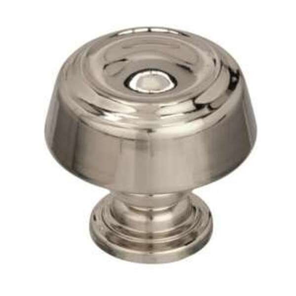 AMEROCK LLC Kane 1-3/16 in (30 mm) Diameter Polished Nickel Cabinet Knob