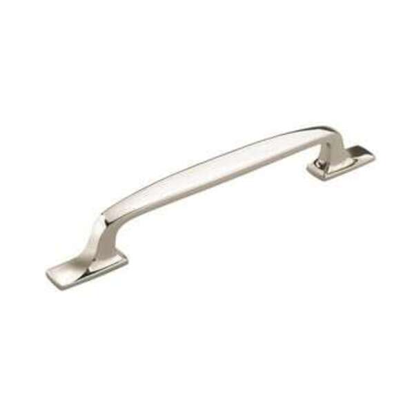 AMEROCK LLC Highland Ridge 6-5/16 in (160 mm) Center-to-Center Polished Nickel Cabinet Pull