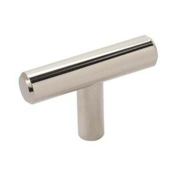 AMEROCK LLC Bar Pulls 1-15/16 in (49 mm) Length Polished Nickel Cabinet Knob