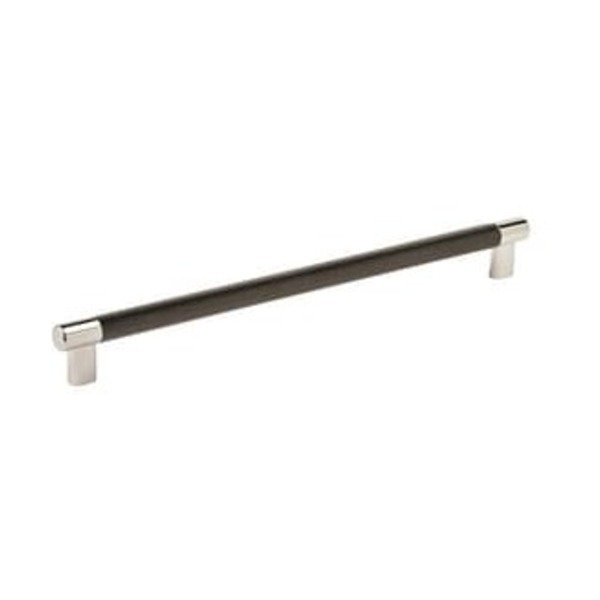 AMEROCK LLC Esquire 12-5/8 in (320 mm) Center-to-Center Polished Nickel/Black Bronze Cabinet Pull