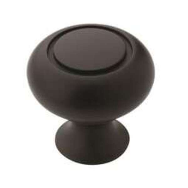 AMEROCK LLC Allison Value 1-1/4 in (32 mm) Diameter Flat Black Cabinet Knob
