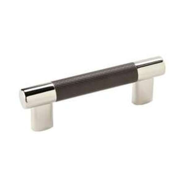 AMEROCK LLC Esquire 3in & 3-3/4 in (76mm & 96 mm) Center-to-Center Polished Nickel/Black Bronze Cabinet Pull