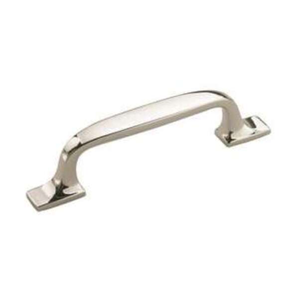 AMEROCK LLC Highland Ridge 3 in (76 mm) Center-to-Center Polished Nickel Cabinet Pull