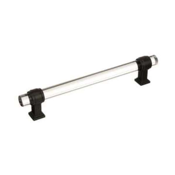 AMEROCK LLC Glacio 6-5/16 in (160 mm) Center-to-Center Clear/Black Bronze Cabinet Pull