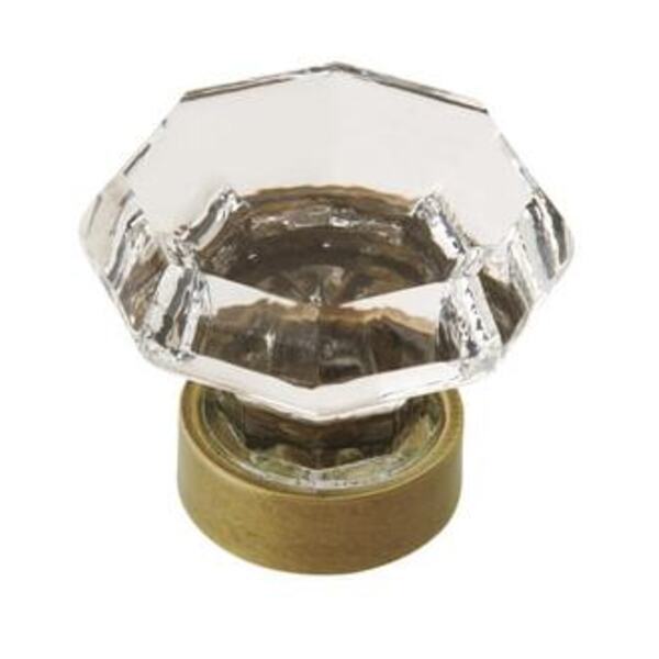 AMEROCK LLC 1-5/16 in (33 mm) Diameter Clear/Gilded Bronze Cabinet Knob