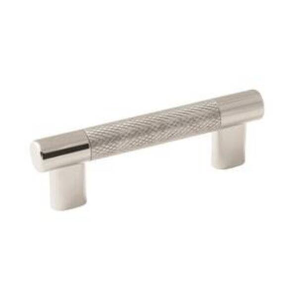 AMEROCK LLC Esquire 3in & 3-3/4 in (76mm & 96 mm) Center-to-Center Polished Nickel/Stainless Steel Cabinet Pull