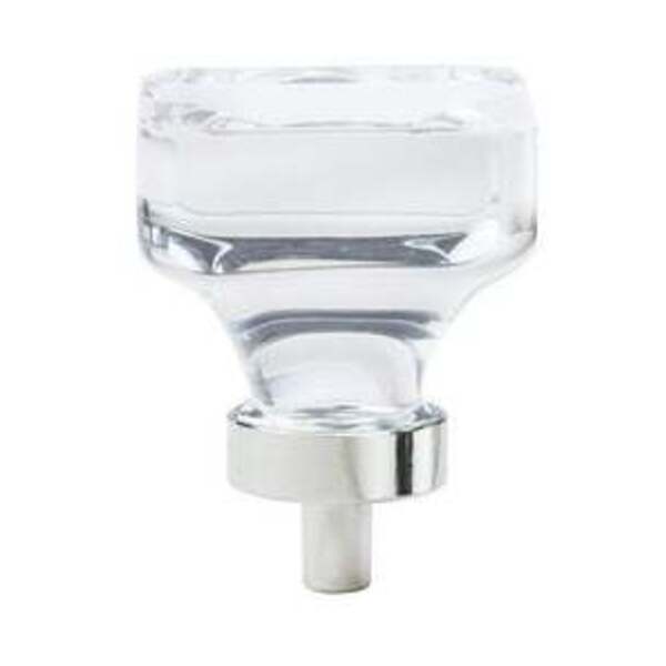 AMEROCK LLC 1-3/8 in. Cabinet Knob in Clear and Polished Nickel