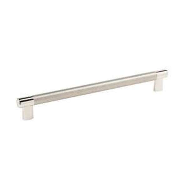 AMEROCK LLC Esquire 10-1/16 in (256 mm) Center-to-Center Polished Nickel/Stainless Steel Cabinet Pull