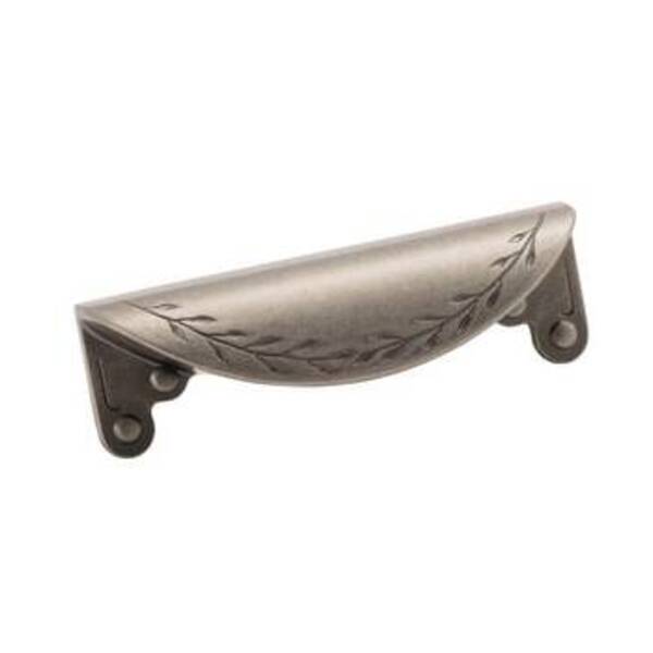 AMEROCK LLC Nature's Splendor 3 in (76 mm) Center-to-Center Weathered Nickel Cabinet Cup Pull