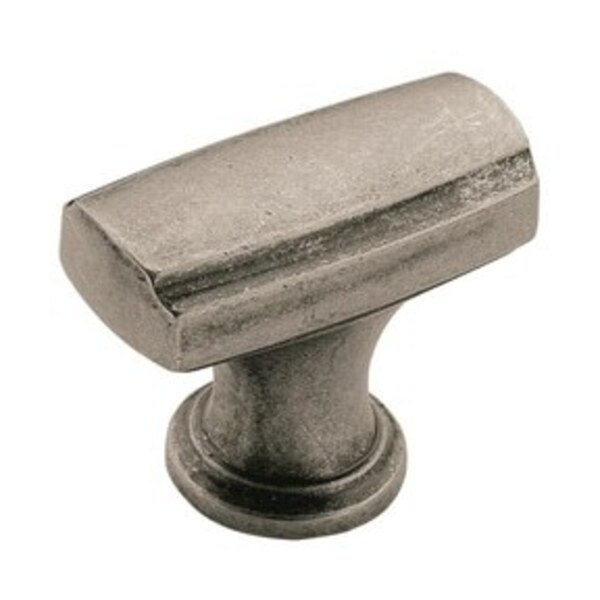 AMEROCK LLC Highland Ridge 1-3/8 in (35 mm) Length Aged Pewter Cabinet Knob