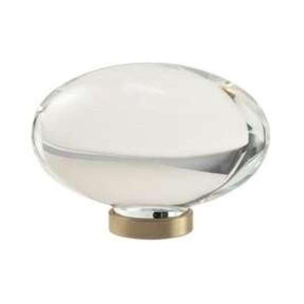 AMEROCK LLC 1-3/4 in. Cabinet Knob in Clear and Golden Champagne