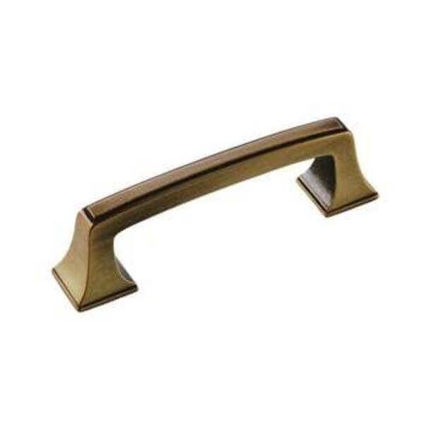 AMEROCK LLC Mulholland 3 in (76 mm) Center-to-Center Gilded Bronze Cabinet Pull